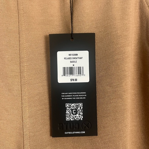New Cuts Womens Relaxed Sweatpants in saddle size medium - Picture 7 of 12
